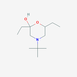 4-tert-Butyl-2,6-diethylmorpholin-2-ol