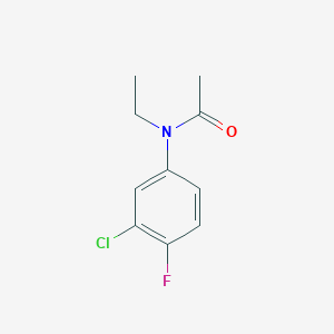 molecular formula C10H11ClFNO B8689858 N-(3-Chloro-4-fluorophenyl)-N-ethylacetamide CAS No. 137858-19-6