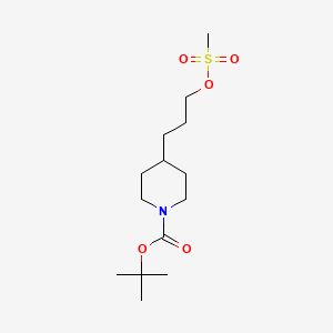 Tert-butyl 4-(3-((methylsulfonyl)oxy)propyl)piperidine-1-carboxylate
