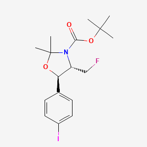 (4S,5R)-Tert-butyl 4-(fluoromethyl)-5-(4-iodophenyl)-2,2-dimethyloxazolidine-3-carboxylate
