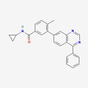 N-Cyclopropyl-4-methyl-3-(4-phenyl-quinazolin-7-yl)-benzamide