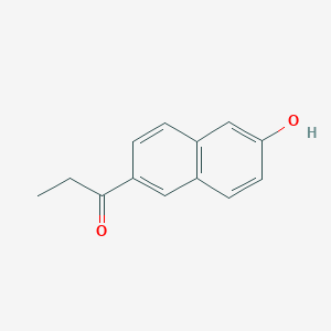 molecular formula C13H12O2 B8689912 1-(6-Hydroxynaphthalen-2-yl)propan-1-one CAS No. 33828-92-1