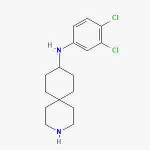 molecular formula C16H22Cl2N2 B8689929 N-(3,4-Dichlorophenyl)-3-azaspiro[5.5]undecan-9-amine CAS No. 918644-71-0