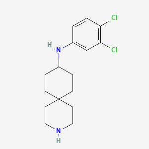 N-(3,4-Dichlorophenyl)-3-azaspiro[5.5]undecan-9-amine