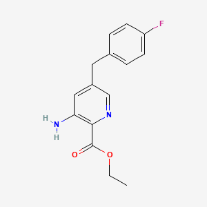 Ethyl 3-amino-5-(4-fluorobenzyl)picolinate