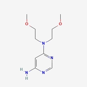 molecular formula C10H18N4O2 B8689951 N4,N4-bis(2-methoxyethyl)pyrimidine-4,6-diamine 