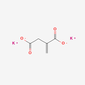 molecular formula C5H4K2O4 B8689954 2-Methylenesuccinic acid, potassium salt CAS No. 54617-22-0