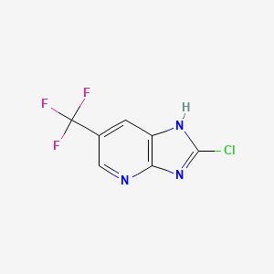 3H-Imidazo[4,5-b]pyridine, 2-chloro-6-(trifluoromethyl)-