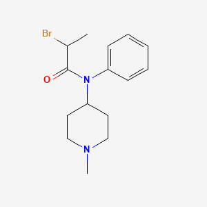 2-bromo-N-(1-methylpiperidin-4-yl)-N-phenylpropanamide