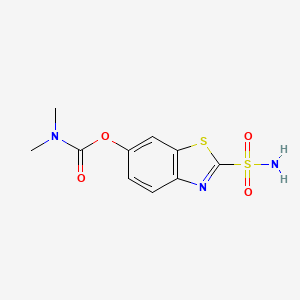 2-Sulfamoyl-1,3-benzothiazol-6-yl dimethylcarbamate