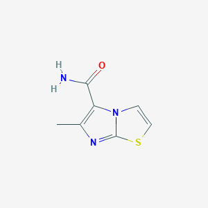 molecular formula C7H7N3OS B8690084 6-Methylimidazo[2,1-b][1,3]thiazole-5-carboxamide CAS No. 83253-39-8