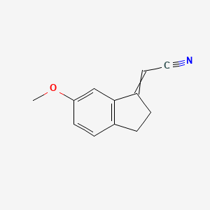 (6-Methoxyindan-1-ylidene) acetonitrile