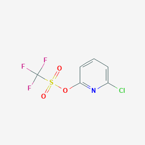 molecular formula C6H3ClF3NO3S B8690129 6-Fluoro-5-(methoxymethoxy)-2',4-dimethyl-2,4'-bipyridine CAS No. 119071-57-7