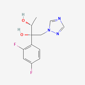 molecular formula C12H13F2N3O2 B8690178 (2S,3R)-2-(2,4-difluorophenyl)-1-(1H-1,2,4-triazol-1-yl)butane-2,3-diol 