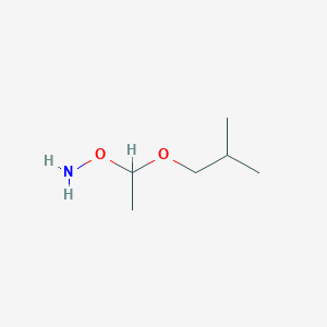 molecular formula C6H15NO2 B8690187 O-[1-(2-methylpropoxy)ethyl]hydroxylamine 
