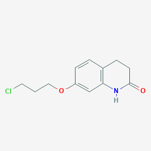 molecular formula C12H14ClNO2 B8690200 7-(3-chloropropoxy)-3,4-dihydro-2(1H)-quinolinone CAS No. 58022-96-1