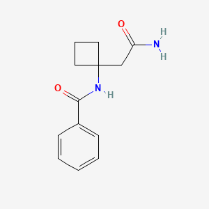 [1-(Benzoylamino)cyclobutyl]acetamide