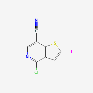 4-Chloro-2-iodothieno[3,2-c]pyridine-7-carbonitrile