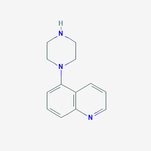 molecular formula C13H15N3 B8690440 5-(Piperazin-1-yl)quinoline 
