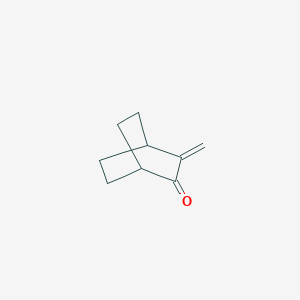 molecular formula C9H12O B8690473 Bicyclo[2.2.2]octanone, 3-methylene- CAS No. 73164-01-9