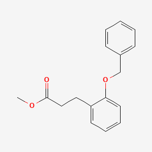 molecular formula C17H18O3 B8690480 Methyl 3-[2-(benzyloxy)phenyl]propanoate 