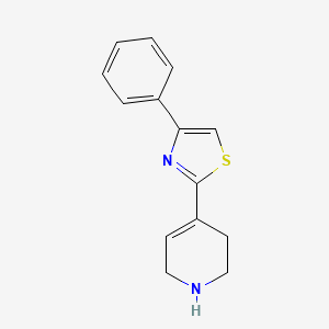4-Phenyl-2-(1,2,3,6-tetrahydropyridin-4-yl)thiazole