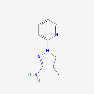 2-(3-Amino-4-methyl-2-pyrazolin-1-yl)pyridine