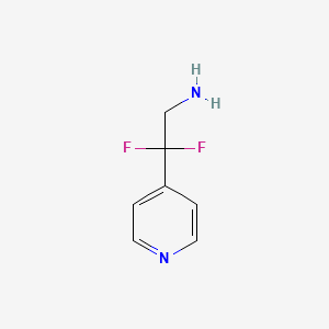 molecular formula C7H8F2N2 B8690515 2,2-Difluoro-2-(4-pyridyl)ethylamine 