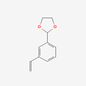 molecular formula C11H12O2 B8690532 2-(3-Ethenylphenyl)-1,3-dioxolane 