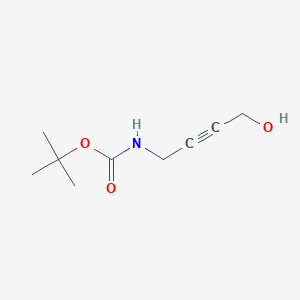 molecular formula C9H15NO3 B8690568 tert-Butyl (4-hydroxybut-2-yn-1-yl)carbamate 
