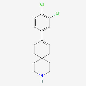 molecular formula C16H19Cl2N B8690575 9-(3,4-Dichlorophenyl)-3-azaspiro[5.5]undec-8-ene CAS No. 918650-73-4