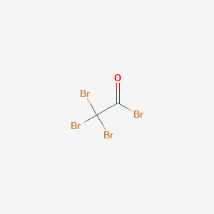 molecular formula C2Br4O B8690593 Acetyl bromide, tribromo- CAS No. 10588-31-5