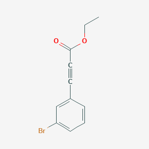 molecular formula C11H9BrO2 B8690597 ethyl 3-(3-bromophenyl)propiolate 
