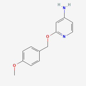 molecular formula C13H14N2O2 B8690646 2-(4-Methoxybenzyloxy)pyridin-4-amine 