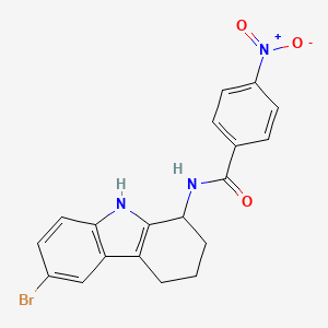 N-(6-Bromo-2,3,4,9-tetrahydro-1H-carbazol-1-yl)-4-nitrobenzamide
