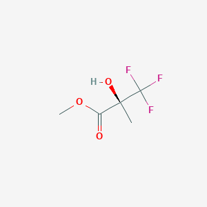 molecular formula C5H7F3O3 B8690696 Methyl (R)-3,3,3-trifluoro-2-hydroxy-2-methylpropanoate 