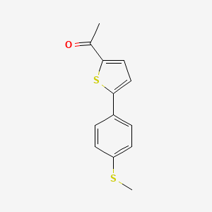 1-{5-[4-(Methylsulfanyl)phenyl]-2-thienyl}ethanone