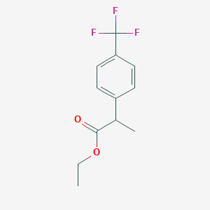 molecular formula C12H13F3O2 B8690766 Ethyl 2-(4-(trifluoromethyl)phenyl)propanoate 