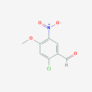 molecular formula C8H6ClNO4 B8690799 2-Chloro-4-methoxy-5-nitrobenzaldehyde 