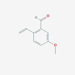 molecular formula C10H10O2 B8690806 5-Methoxy-2-vinylbenzaldehyde 