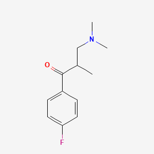 molecular formula C12H16FNO B8690830 3-(Dimethylamino)-1-(4-fluorophenyl)-2-methylpropan-1-one CAS No. 53012-99-0