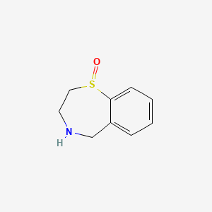 molecular formula C9H11NOS B8690842 1,4-Benzothiazepine, 2,3,4,5-tetrahydro-, 1-oxide 