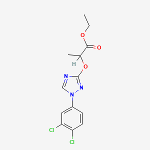 Propanoic acid, 2-((1-(3,4-dichlorophenyl)-1H-1,2,4-triazol-3-yl)oxy)-, ethyl ester