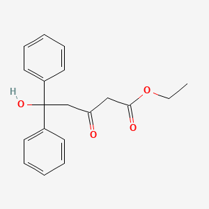 Ethyl 5-hydroxy-3-oxo-5,5-diphenylpentanoate