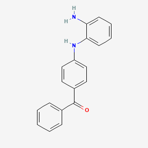 molecular formula C19H16N2O B8690894 {4-[(2-Aminophenyl)amino]phenyl}(Phenyl)methanone 