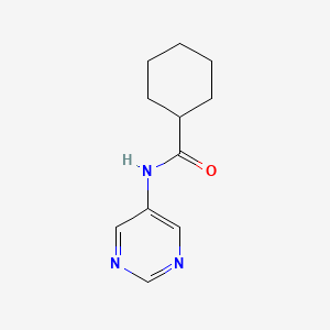 molecular formula C11H15N3O B8690963 N-(5-Pyrimidinyl)cyclohexanecarboxamide 