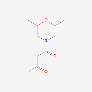 4-(2,6-Dimethylmorpholin-4-YL)-4-oxobutan-2-one
