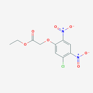 molecular formula C10H9ClN2O7 B8690975 Ethyl 2,4-dinitro-5-chlorophenoxyacetate CAS No. 112748-03-5