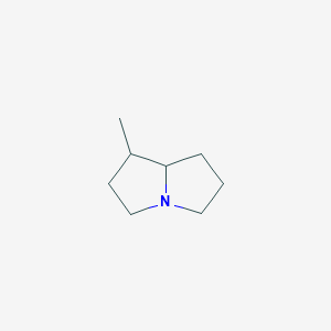 molecular formula C8H15N B008691 1-Methylhexahydro-1H-pyrrolizine CAS No. 100860-09-1