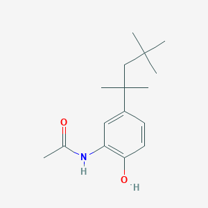 molecular formula C16H25NO2 B8691084 N-[2-hydroxy-5-(1,1,3,3-tetramethylbutyl)phenyl]acetamide 